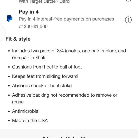 Fab Feet by Foot Petals 3/4  Insole Cushions and a Pair of Advanced Gel Insoles - Picture 9 of 9